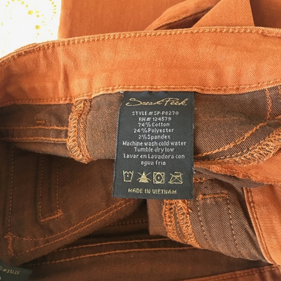*SOLD!* Skinny Burnt Sienna Jegging - Picture 6 of 6